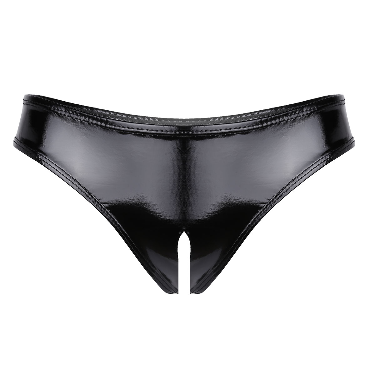 Womens Patent Leather Lingerie - Bralette Triangle Set 评论和价格
