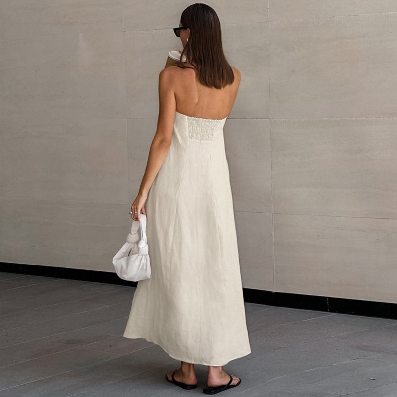 Fashion Elegant Simple Design  - Linen Dress Wrap 评论和价格