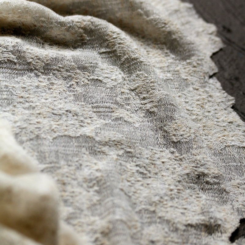 Distressed Vintage Textured Co - Linen Dress Wrap 评论和价格