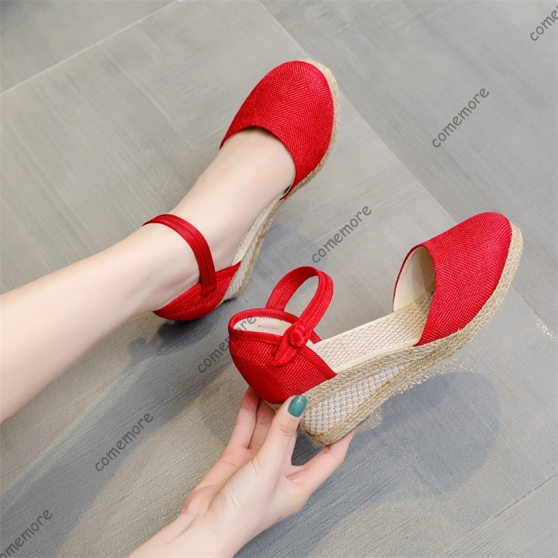 Comemore Sandals High Heel Sum - Wedge Espadrille Women 评论和价格