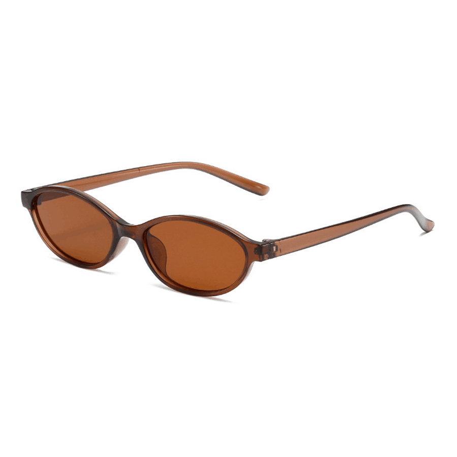 Fashion Oval Simple Literary S - Sunglasses Cat Eye 评论和价格
