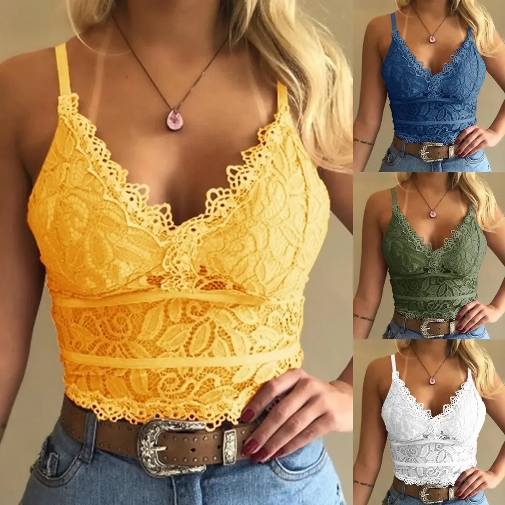 Floral Bralette Lace Bras Push - Bralette Triangle Set 评论和价格