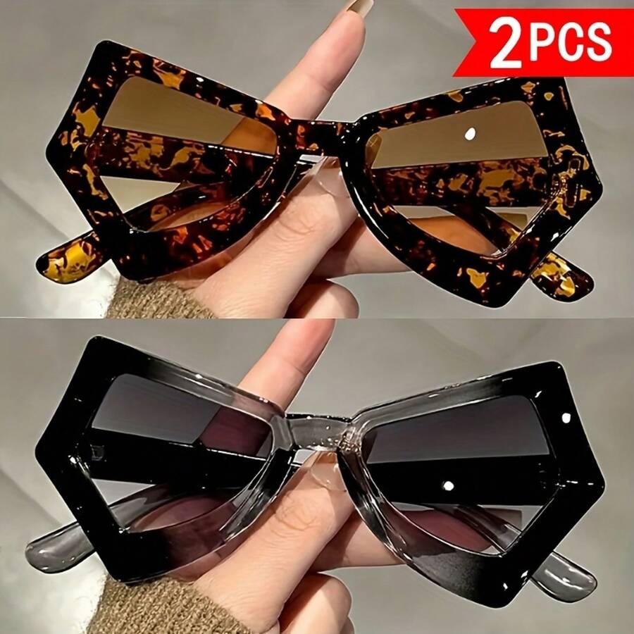 Two-Piece Set Style, Irregular - Sunglasses Cat Eye 评论和价格