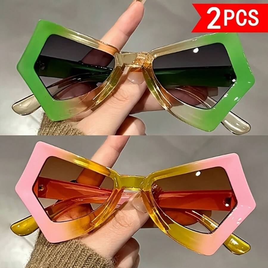 Two-Piece Set Style, Irregular - Sunglasses Cat Eye 评论和价格