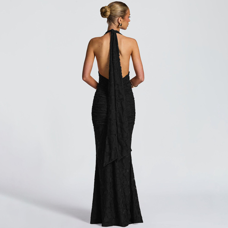 Sexy Deep V Backless Wrap arou - Linen Dress Wrap 评论和价格