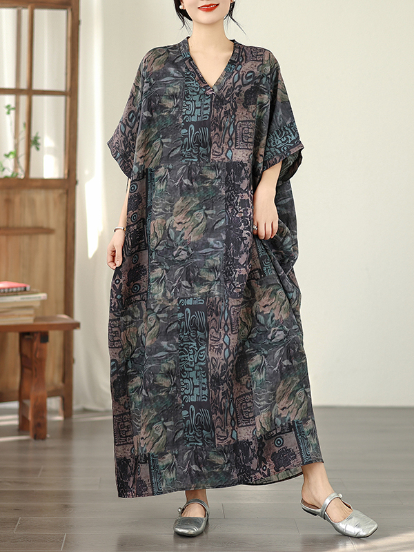 Summer Floral Vacation Style T - Linen Dress Wrap 评论和价格